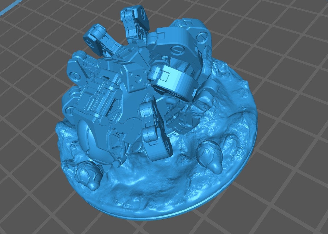 Robot Minis - Ignis Quadrant - Hero's Hoard - Starfinder - Cyberpunk - Science Fiction - Syfy - RPG - Tabletop - EC3D - Miniature