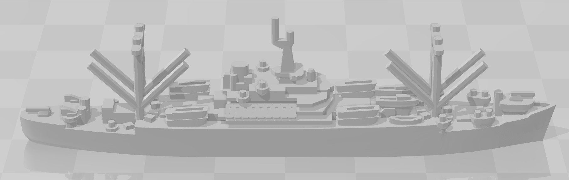 Mount McKinley Class Command Ship - US Navy - Wargaming - Axis and Allies - Naval Miniature - Tabletop Games - Warships