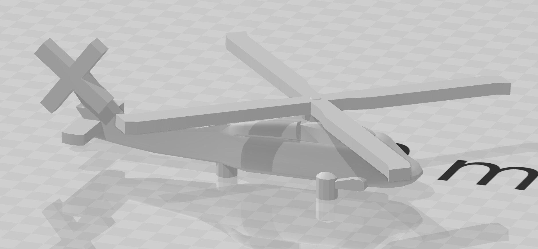 UH-60 - Helicopter - US Navy - 1:900 - Wargaming - Axis and Allies - Naval Miniature - Tabletop Games - Warships