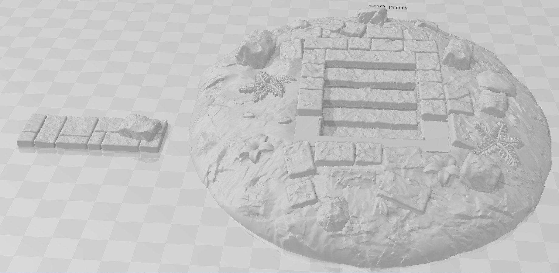Dungeon Entrance 2 - Shadowgrove - 5.8" X 6.8" - DragonLock - DND - Pathfinder - RPG - Dungeon & Dragons - 28 mm / 1" - Fat Dragon Games