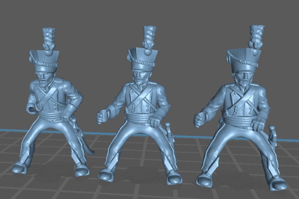 Austrian Uhlan rgt - 7 minis - Great for Table Top War Games And Dioramas - Historical Wargaming - Resin 28mm Miniatures