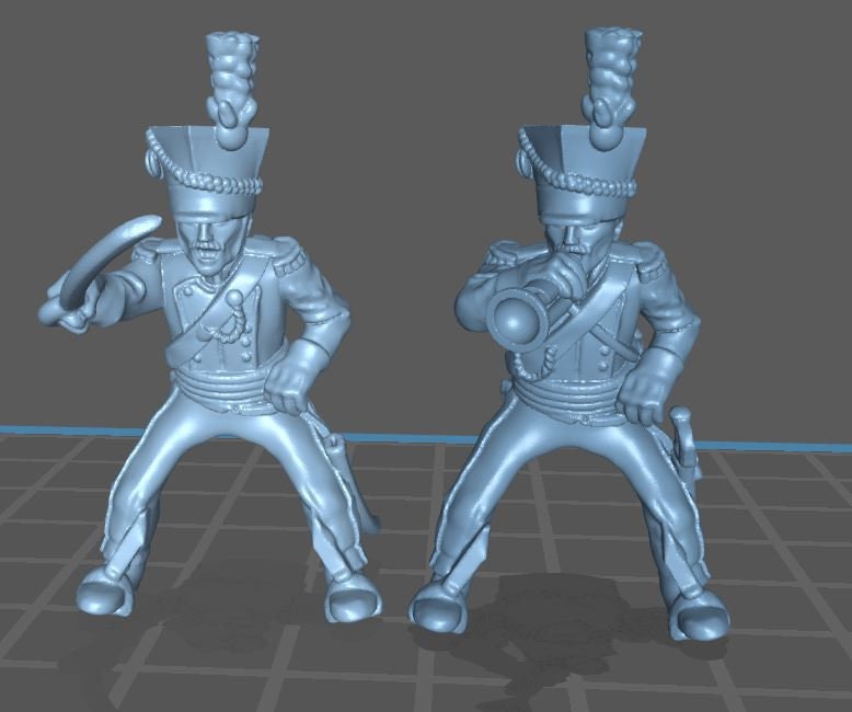 Austrian Uhlan rgt - 7 minis - Great for Table Top War Games And Dioramas - Historical Wargaming - Resin 28mm Miniatures