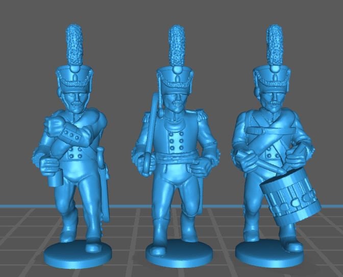 Russian Grenadiers/Jaegers wth shako 1807-12 btg - 11 minis - Great for Table Top War Games And Dioramas - Historical Wargaming - Resin 28mm