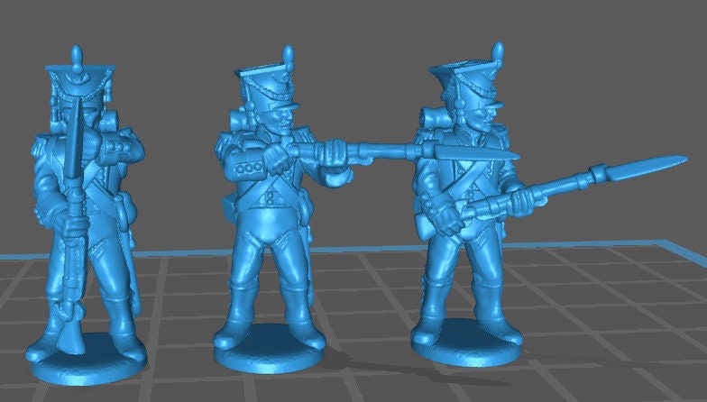 Duchy of Warsaw Line Infantry - 20 minis - Great for Table Top War Games And Dioramas - Historical Wargaming - Resin 28mm Miniatures