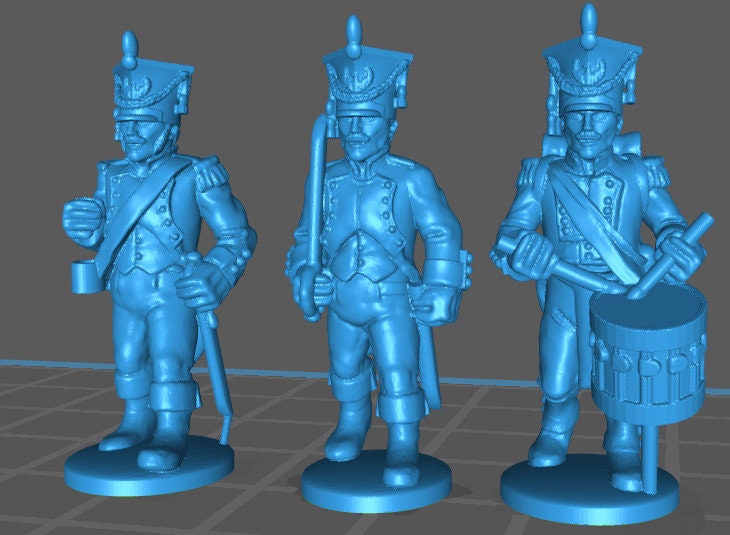 Duchy of Warsaw Line Infantry - 20 minis - Great for Table Top War Games And Dioramas - Historical Wargaming - Resin 28mm Miniatures