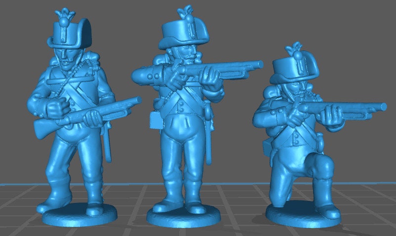 Austrian Jaegers/Schuetzen skirmishing - 8 minis - Great for Table Top War Games And Dioramas - Historical Wargaming -Resin 28mm Miniatures