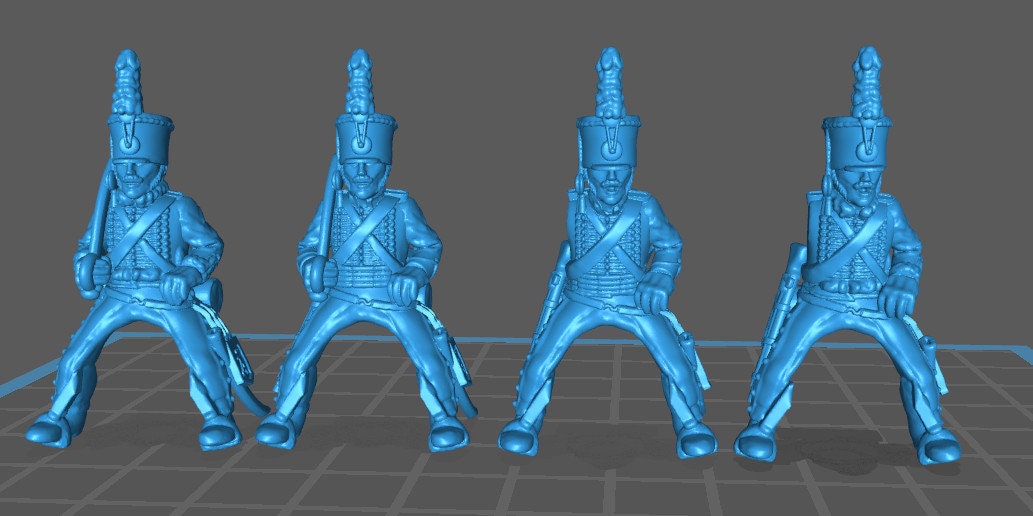 Russian Hussars rgt 1805-13 - 10 minis - Great for Table Top War Games And Dioramas - Historical Wargaming - Resin 28mm Miniatures
