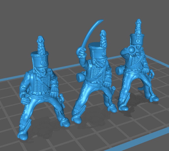 Russian Hussars rgt 1805-13 - 10 minis - Great for Table Top War Games And Dioramas - Historical Wargaming - Resin 28mm Miniatures