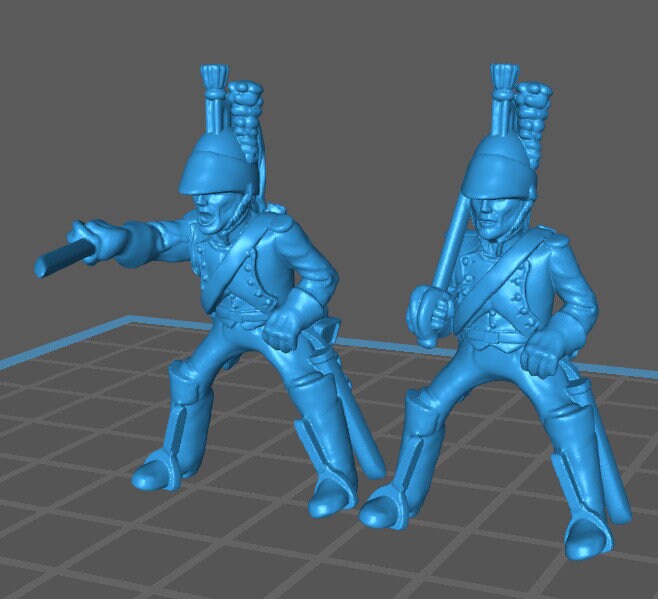 French Guard Empress Dragoons High uniform - 5 minis - Great for Table Top War Games And Dioramas - Historical Wargaming -Resin 28mm