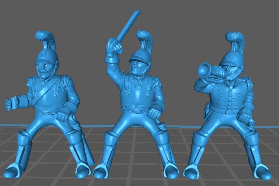 French Carabinier in 1812 uniform rgt - 5 minis - Great for Table Top War Games And Dioramas - Historical Wargaming -Resin 28mm