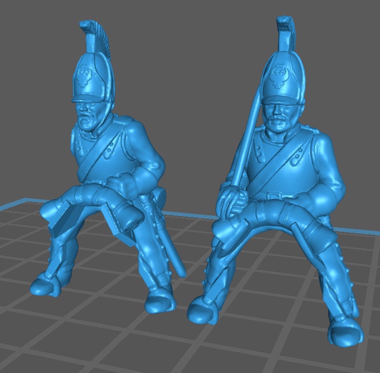 Russian Cuirassiers 1811-15 rgt - 5 minis - Great for Table Top War Games And Dioramas - Historical Wargaming -Resin 28mm