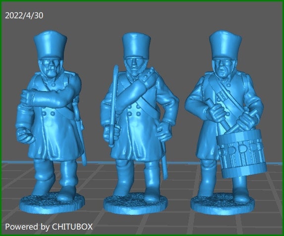 Prussian Landwehr btg with shako - 9 minis - War Games And Dioramas - Historical Wargaming -Resin 28mm