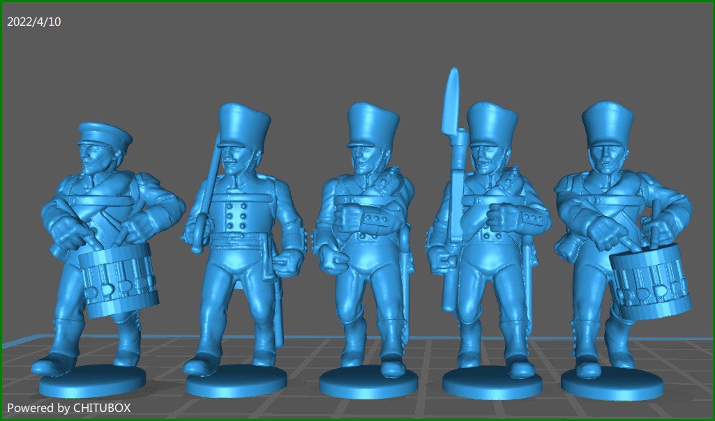 Prussian Reserve Infantry btgs 1813-15 - 15 minis - War Games And Dioramas - Historical Wargaming -Resin 28mm