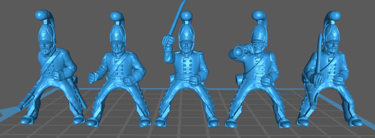 Russian Dragoon 1805-10 rgt - 5 minis - War Games And Dioramas - Historical Wargaming -Resin 28mm