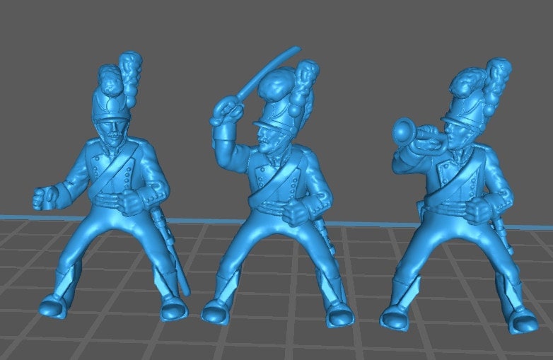 Bavarian Dragoon and Chevalleger rgt 1805-10 - 10 minis - War Games And Dioramas - Historical Wargaming -Resin 28mm