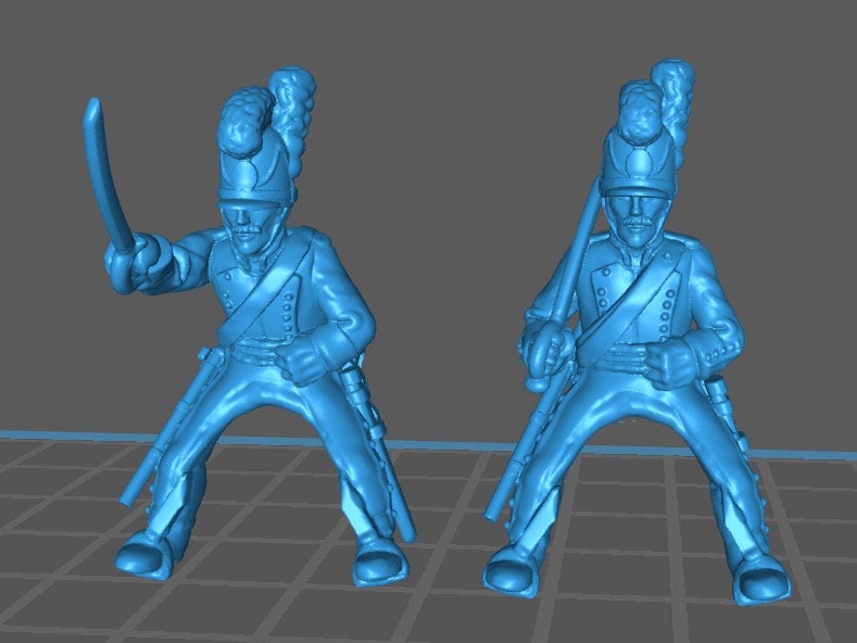 Bavarian Dragoon and Chevalleger rgt 1805-10 - 10 minis - War Games And Dioramas - Historical Wargaming -Resin 28mm