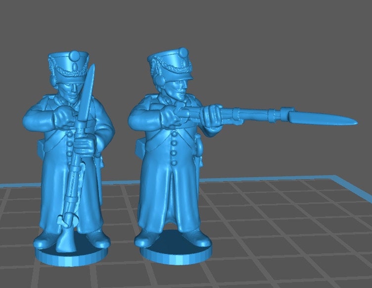 Russian Musketeers wth shako 1807-12 btg with greatcoats - 11 minis - War Games And Dioramas - Historical Wargaming -Resin 28mm