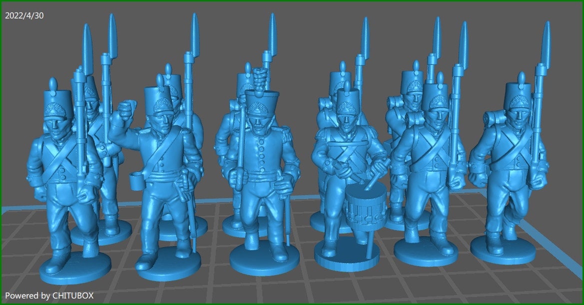 Dutch Militia 1814-15 - 11 minis - War Games And Dioramas - Historical Wargaming -Resin 28mm