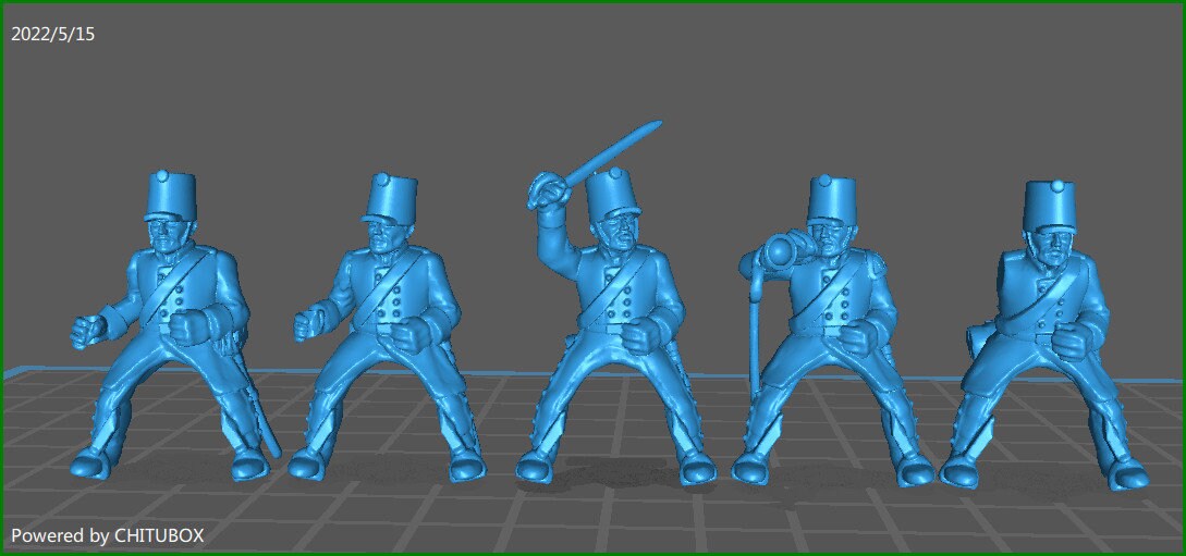 Prussian Landwehr Cavallery 1813-15 rgt in Stovepipe - 5 minis - War Games And Dioramas - Historical Wargaming -Resin 28mm