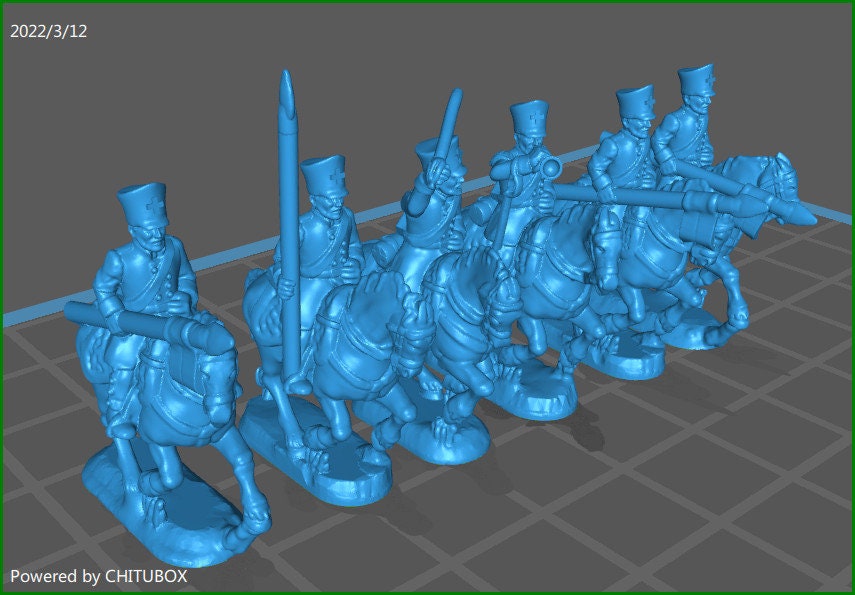 Prussian Landwehr Cavallery 1813-15 - 15mm epic size - War Games And Dioramas - Historical Wargaming - Resin