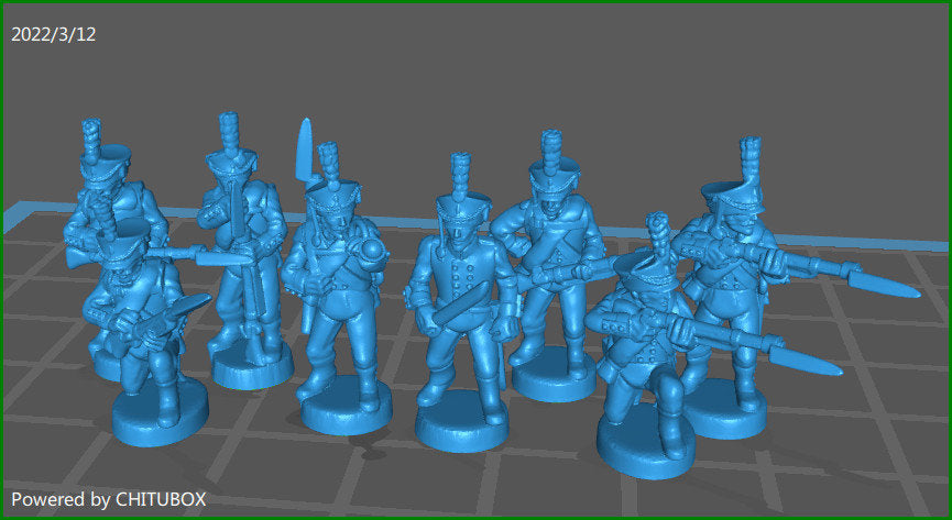 Russian Jaegers skirmishing - 15mm epic size - War Games And Dioramas - Historical Wargaming - Resin