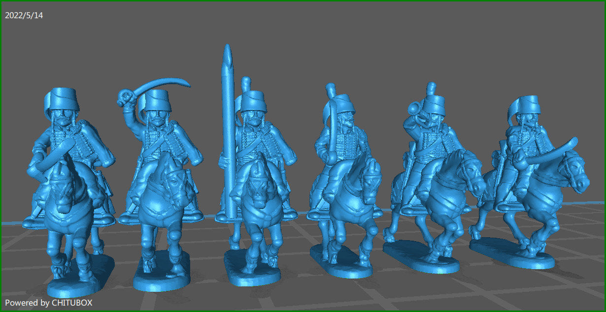 7 Years War Prussian Hussar rgt - 15mm - War Games And Dioramas - Historical Wargaming - Resin