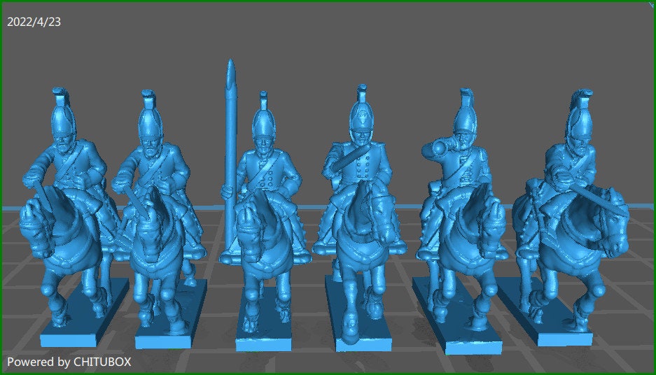 Russian Dragoons 1810-15 - 15mm epic size - War Games And Dioramas - Historical Wargaming - Resin