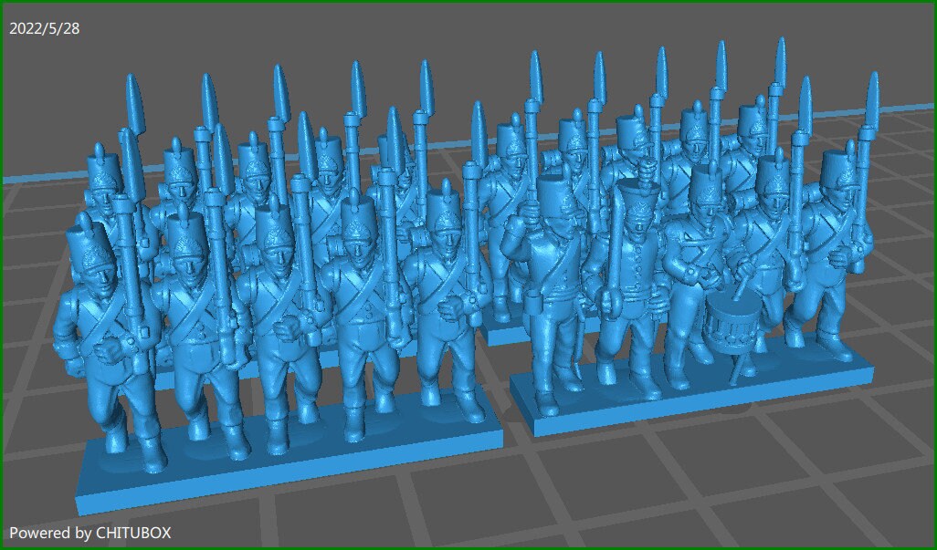 Dutch militia btg - 15mm epic size - War Games And Dioramas - Historical Wargaming - Resin