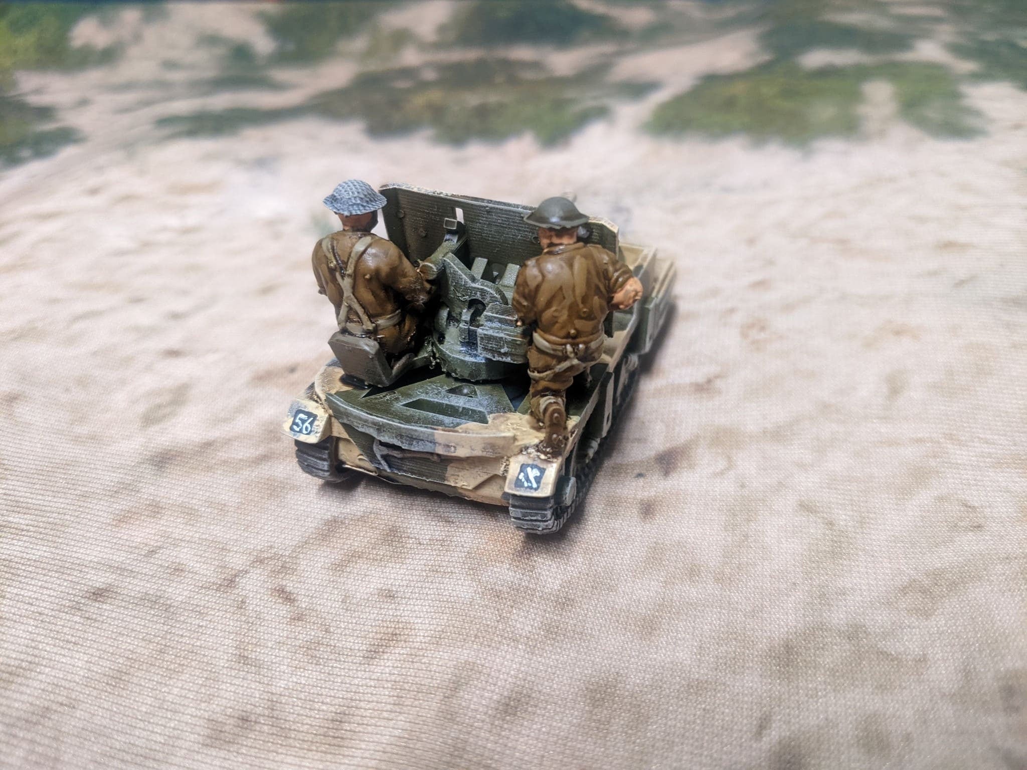 Australian 2 pounder ATG Universal Carrier - War Games And Dioramas - Resin 28mm - Bolt Action