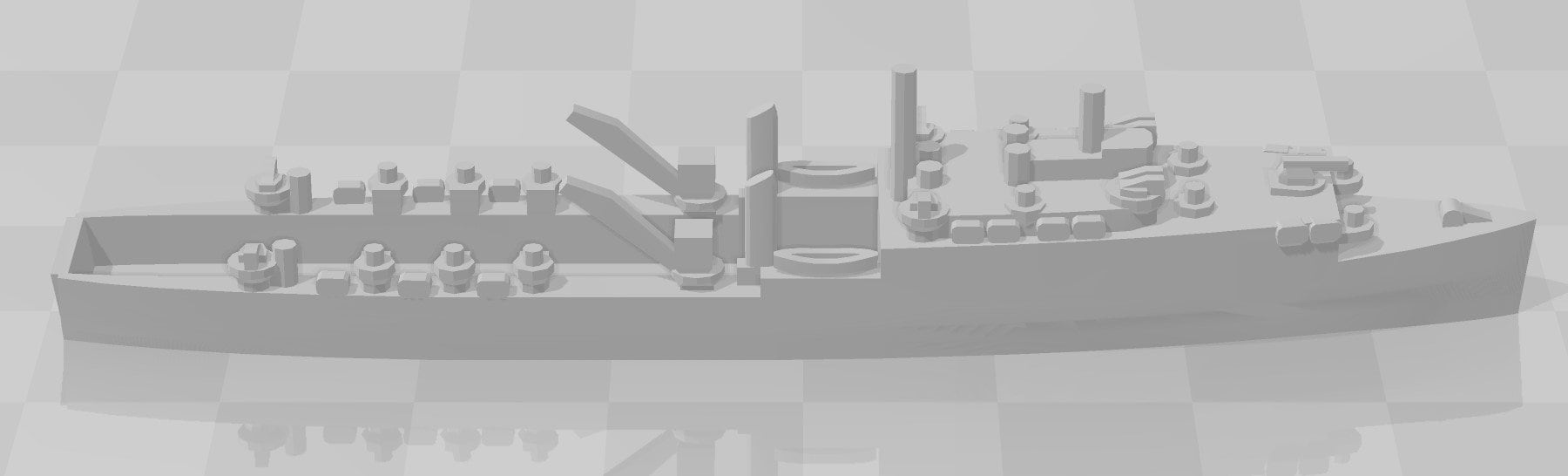 Ashland Class Dock Landing Ship - US Navy - Wargaming - Axis and Allies - Naval Miniature - Tabletop Games - Warships