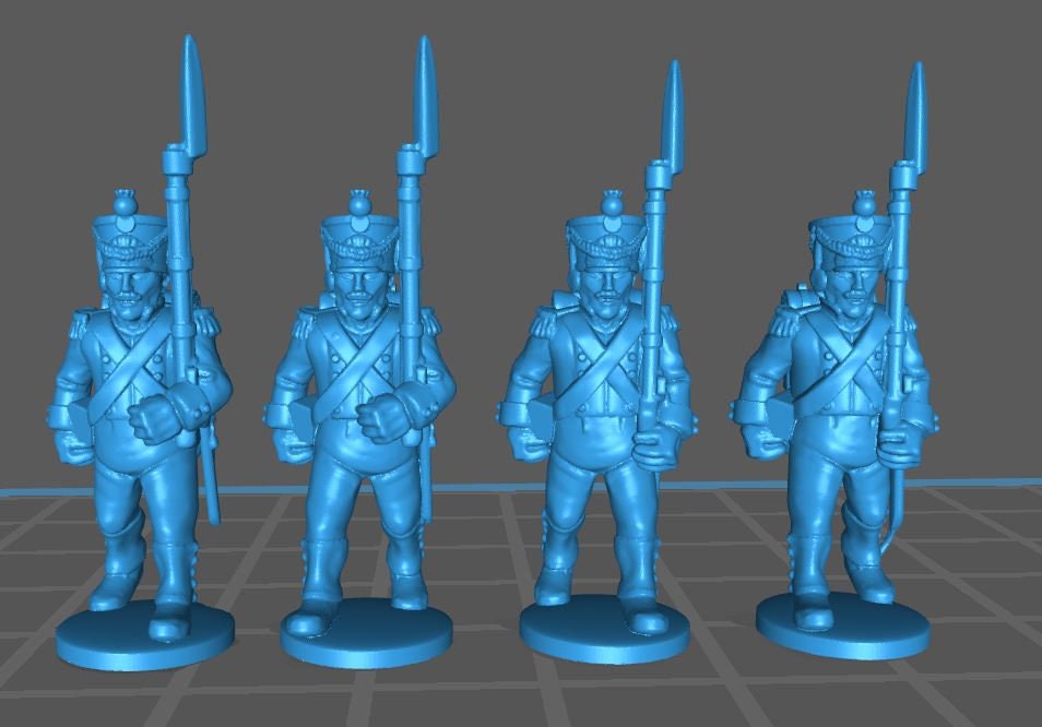 French Vistula Legion Inf btg 1808-13 - 18 minis - Great for Table Top War Games And Dioramas - Historical Wargaming - Resin 28mm Miniatures