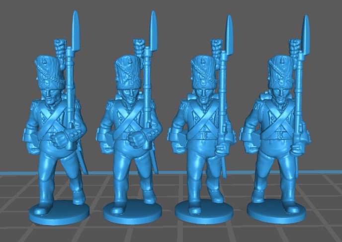 Duchy of Warsaw Line Infantry - 20 minis - Great for Table Top War Games And Dioramas - Historical Wargaming - Resin 28mm Miniatures