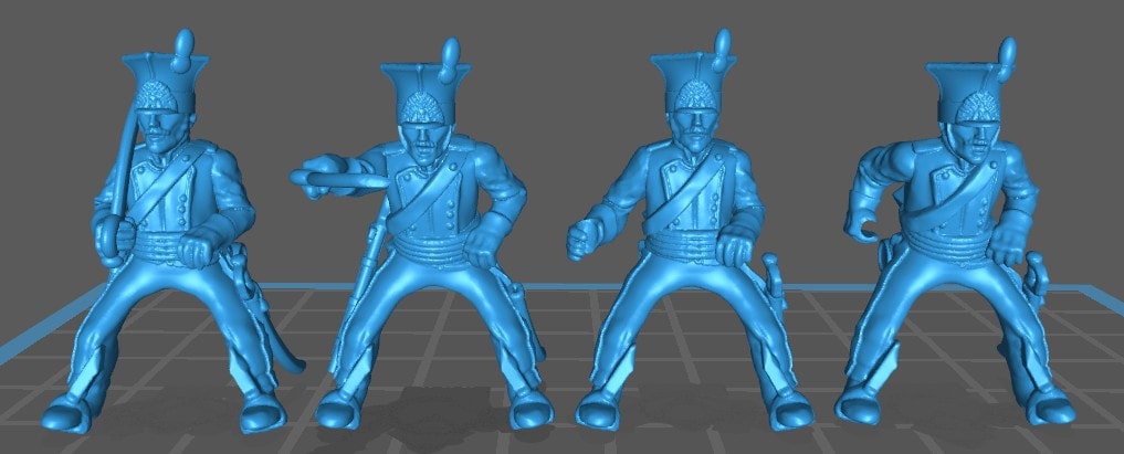 French Vistula Legion Lancers - 8 minis - Great for Table Top War Games And Dioramas - Historical Wargaming - Resin 28mm Miniatures