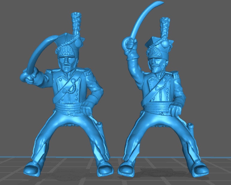 French Vistula Legion Lancers - 8 minis - Great for Table Top War Games And Dioramas - Historical Wargaming - Resin 28mm Miniatures