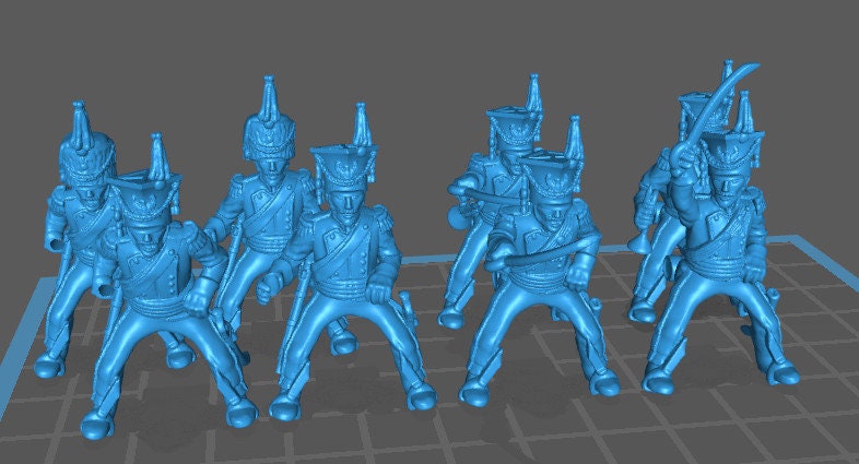 Duchy of Warsaw Lancers - 8 minis - Great for Table Top War Games And Dioramas - Historical Wargaming - Resin 28mm Miniatures