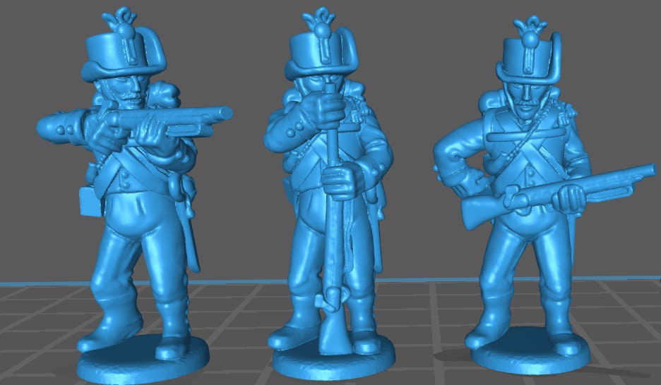 Austrian Jaegers/Schuetzen skirmishing - 8 minis - Great for Table Top War Games And Dioramas - Historical Wargaming -Resin 28mm Miniatures