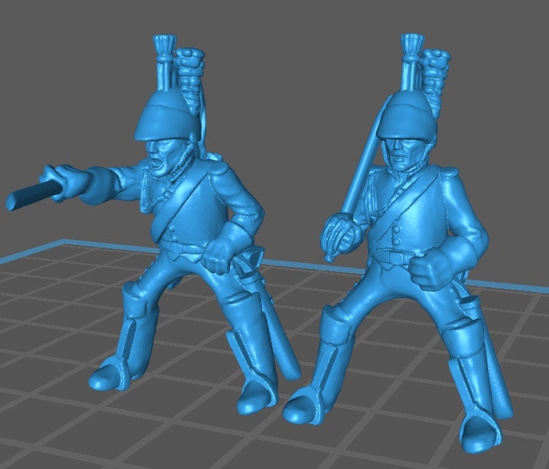 French Guard Empress Dragoons in surtout - 5 minis - Great for Table Top War Games And Dioramas - Historical Wargaming -Resin 28mm