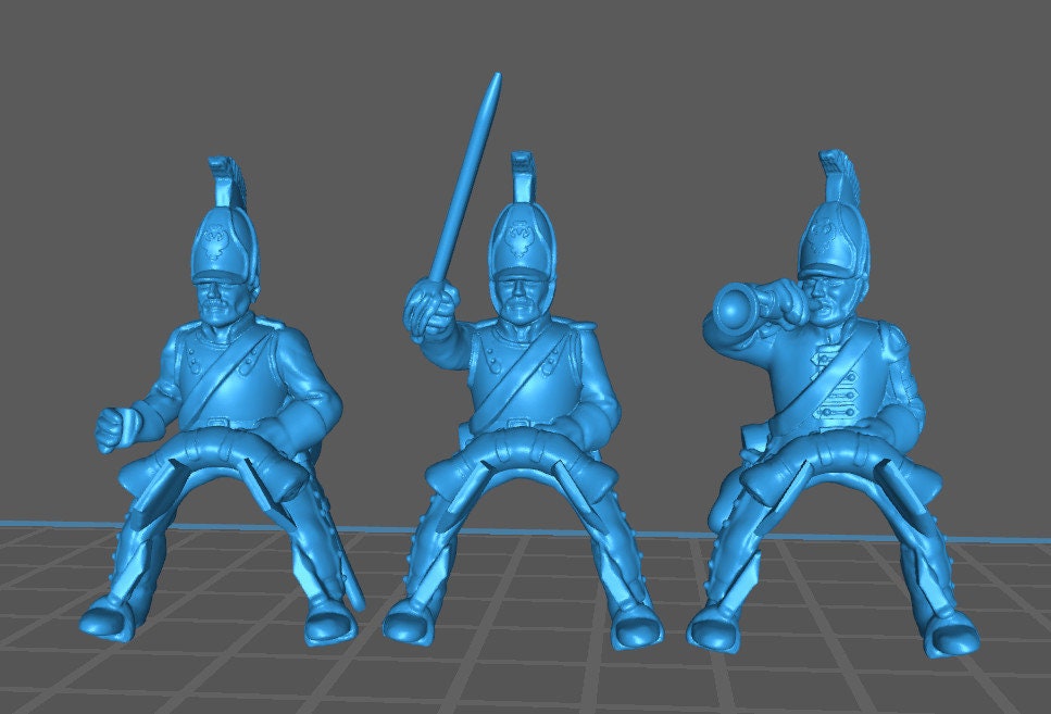 Russian Cuirassiers 1811-15 rgt - 5 minis - Great for Table Top War Games And Dioramas - Historical Wargaming -Resin 28mm