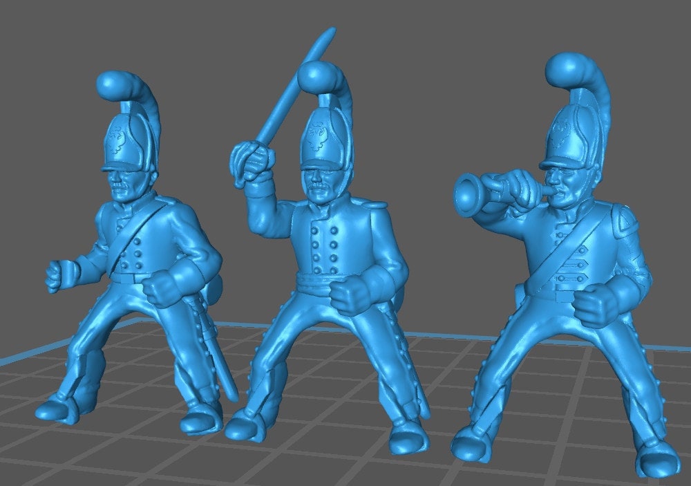 Russian Cuirassiers 1805-10 rgt - 5 minis - Great for Table Top War Games And Dioramas - Historical Wargaming -Resin 28mm