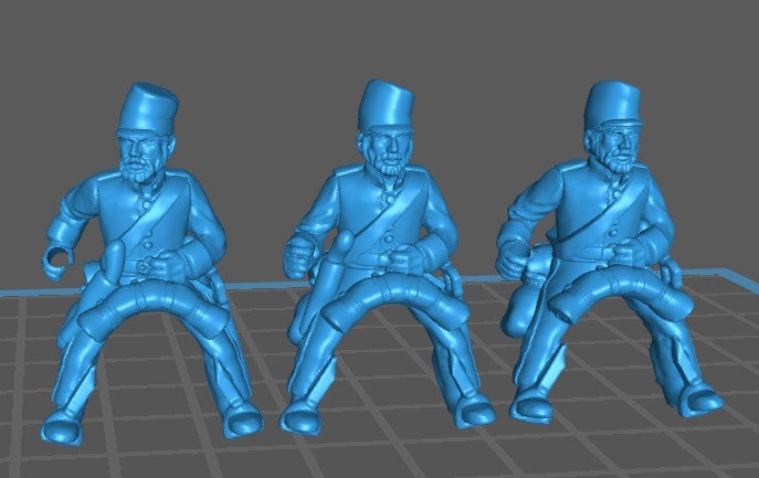 Russian regular Cossacks in summer dress - 14 minis - War Games And Dioramas - Historical Wargaming -Resin 28mm