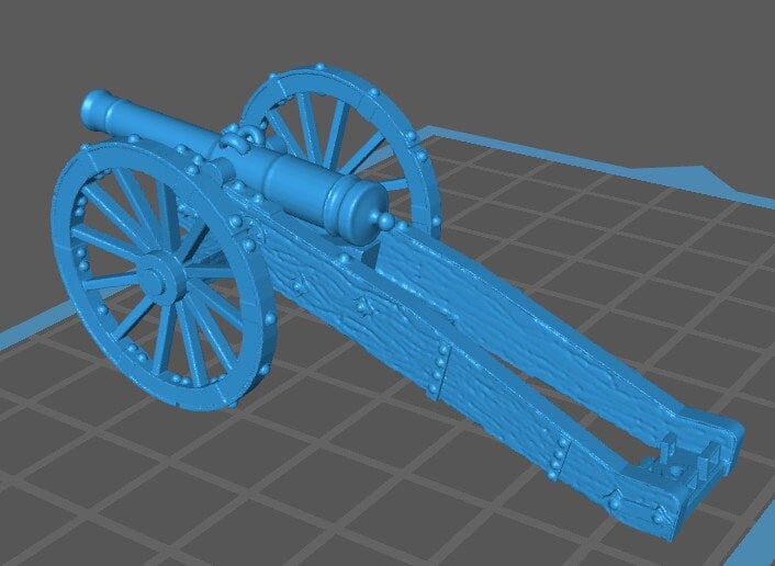 Russian Artillery medium 12lb 1811-15 - War Games And Dioramas - Historical Wargaming -Resin 28mm