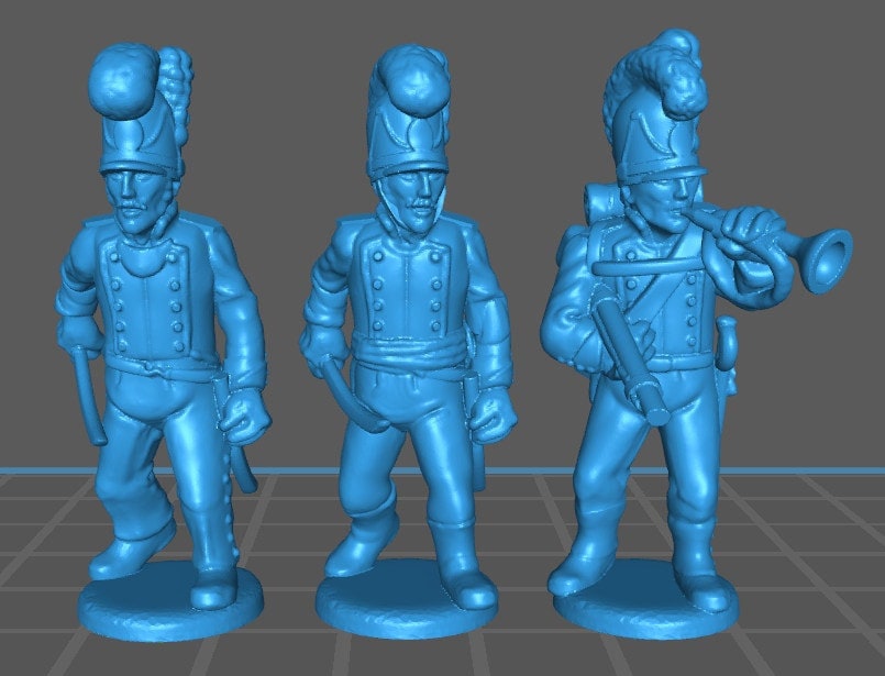 Bavarian Jaegers skirmishing - 9 minis - War Games And Dioramas - Historical Wargaming -Resin 28mm