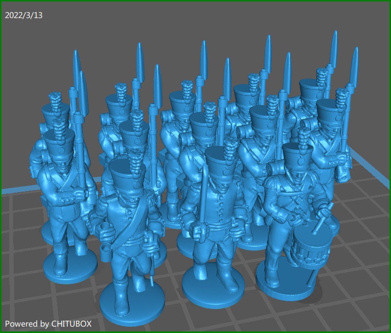 Dutch Line 1814-15 - 13 minis - War Games And Dioramas - Historical Wargaming -Resin 28mm