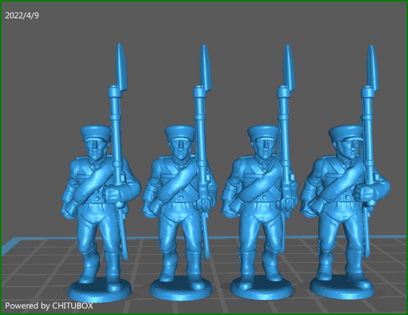 Prussian Reserve Infantry btgs 1813-15 - 15 minis - War Games And Dioramas - Historical Wargaming -Resin 28mm