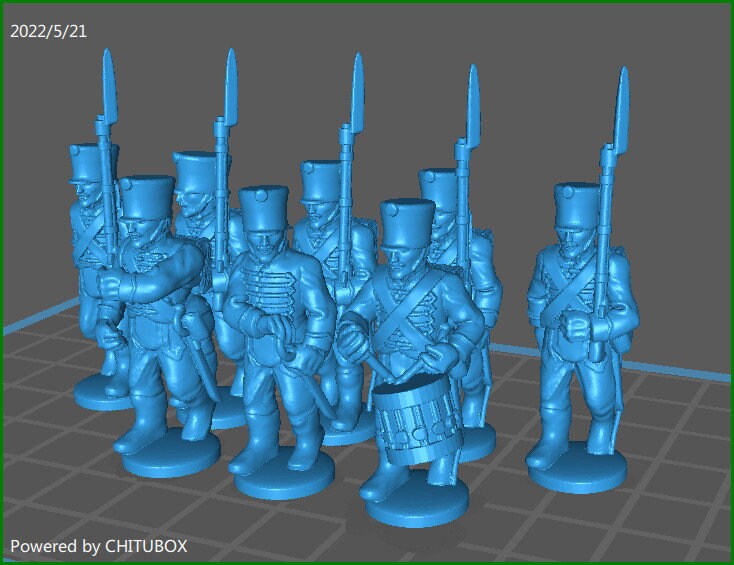 Austrian Hungarian Insurrectio btg - 8 minis - War Games And Dioramas - Historical Wargaming -Resin 28mm