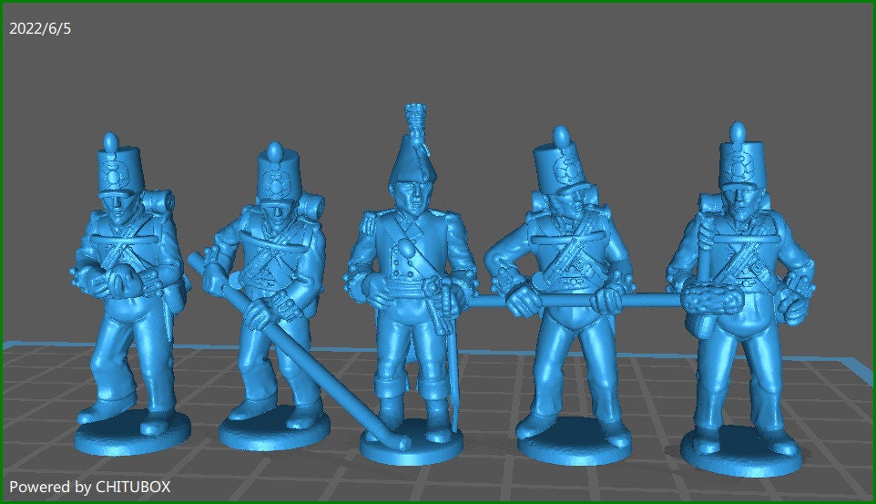 British Artillery 1807-11 - 5 minis - War Games And Dioramas - Historical Wargaming -Resin 28mm