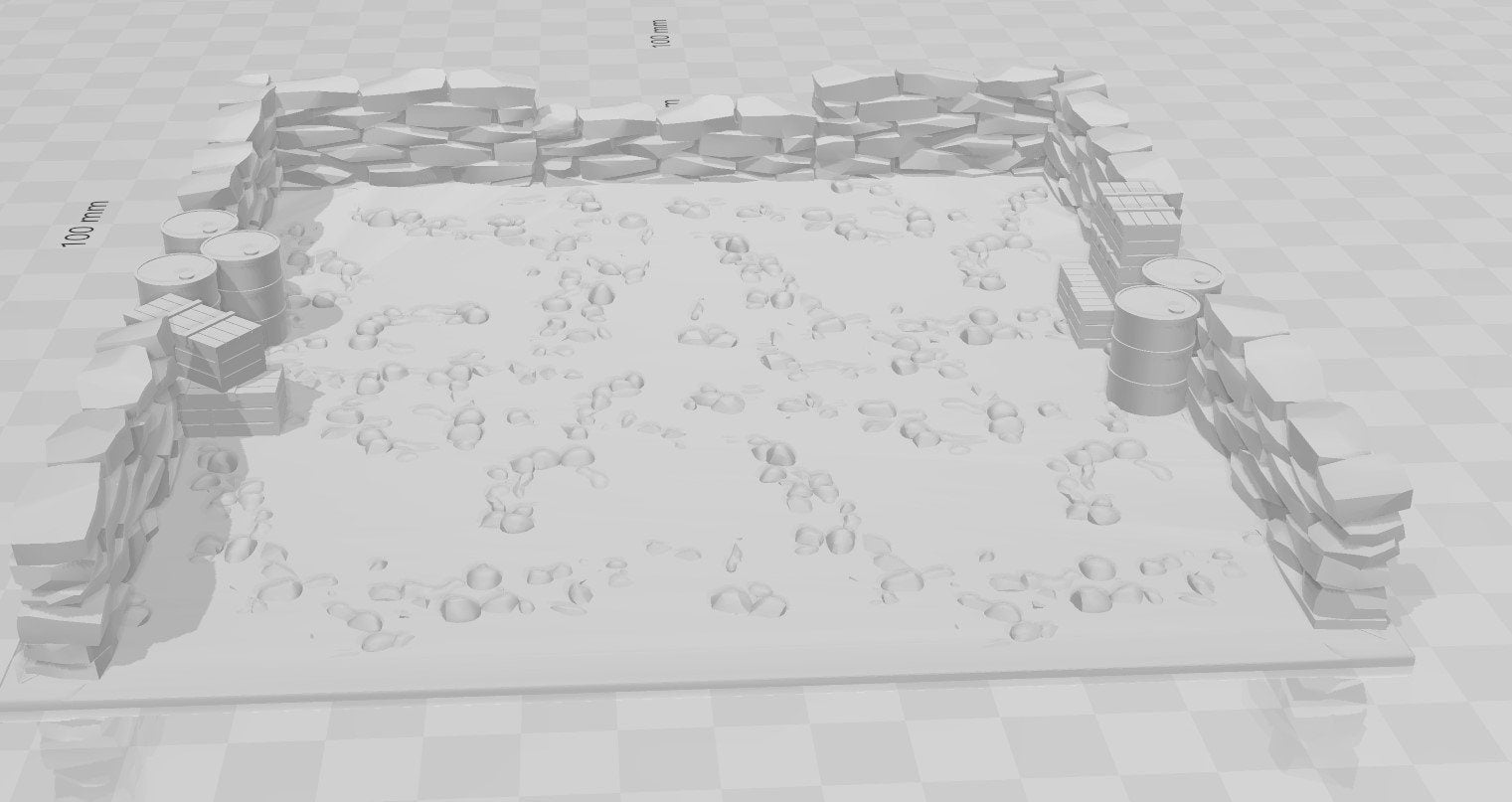 Italian Defensive Position - 6" X 6" - Great for Table Top War Games And Dioramas - 28 mm Miniatures - Bolt Action