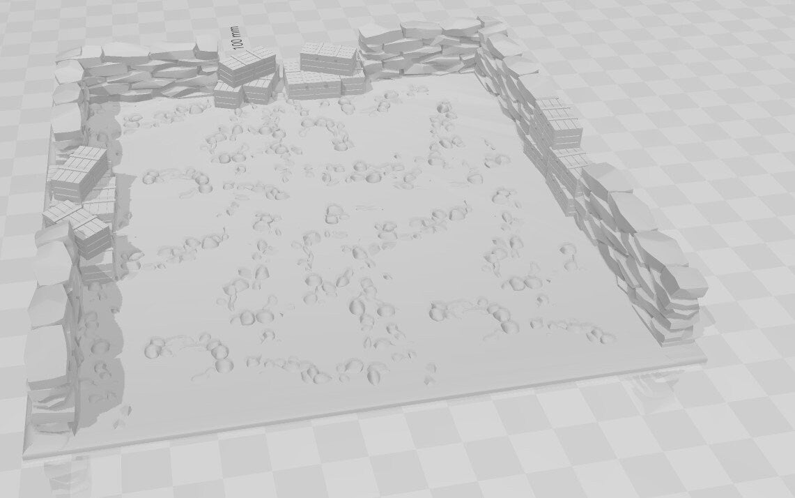 Italian Defensive Position - 6" X 6" - Great for Table Top War Games And Dioramas - 28 mm Miniatures - Bolt Action