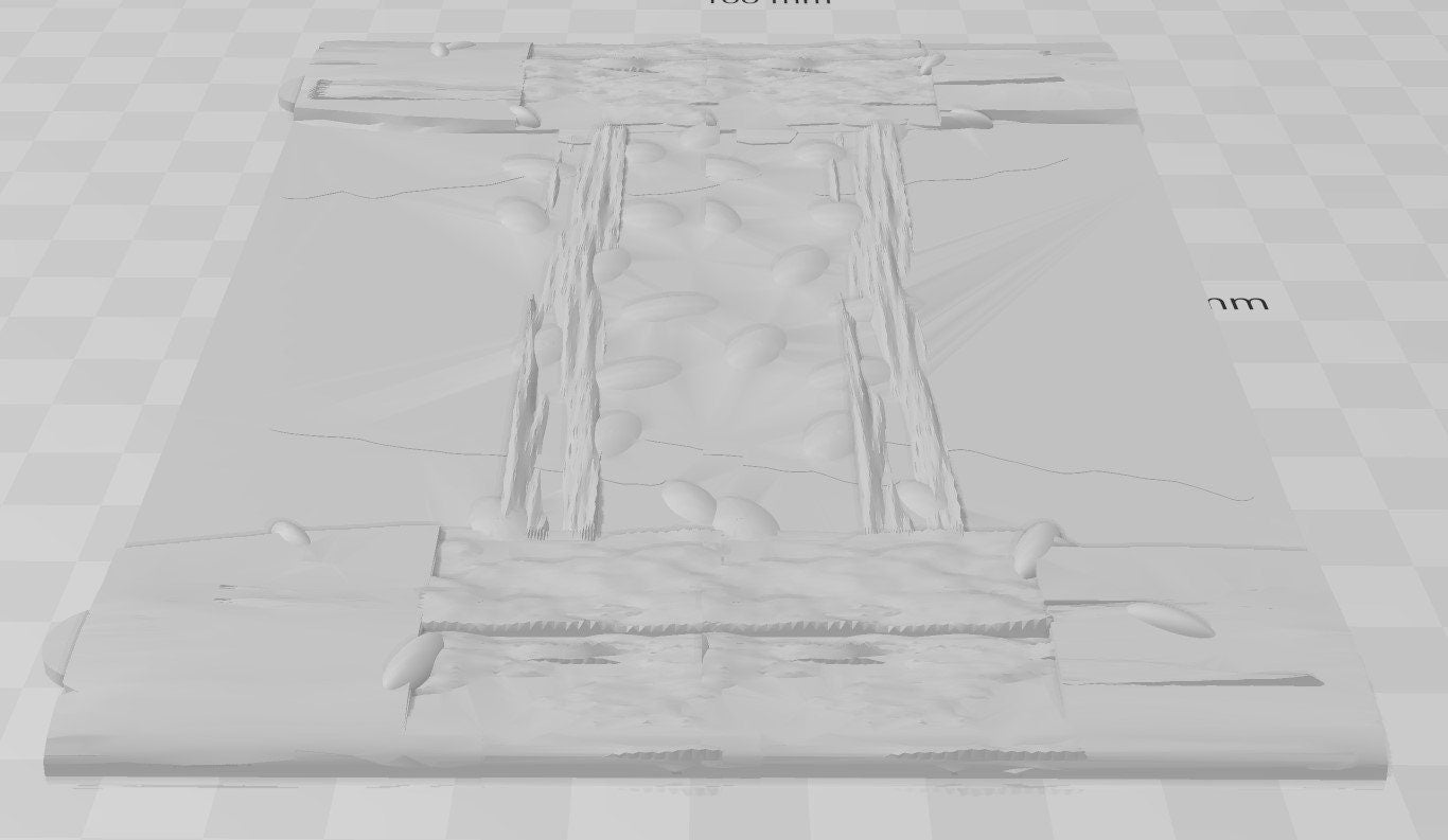 Interlocking Sectional River System - Great for Table Top War Games And Dioramas - Resin 28 mm Miniatures - Bolt Action