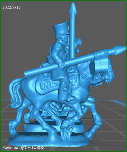 Prussian Landwehr Cavallery 1813-15 - 15mm epic size - War Games And Dioramas - Historical Wargaming - Resin